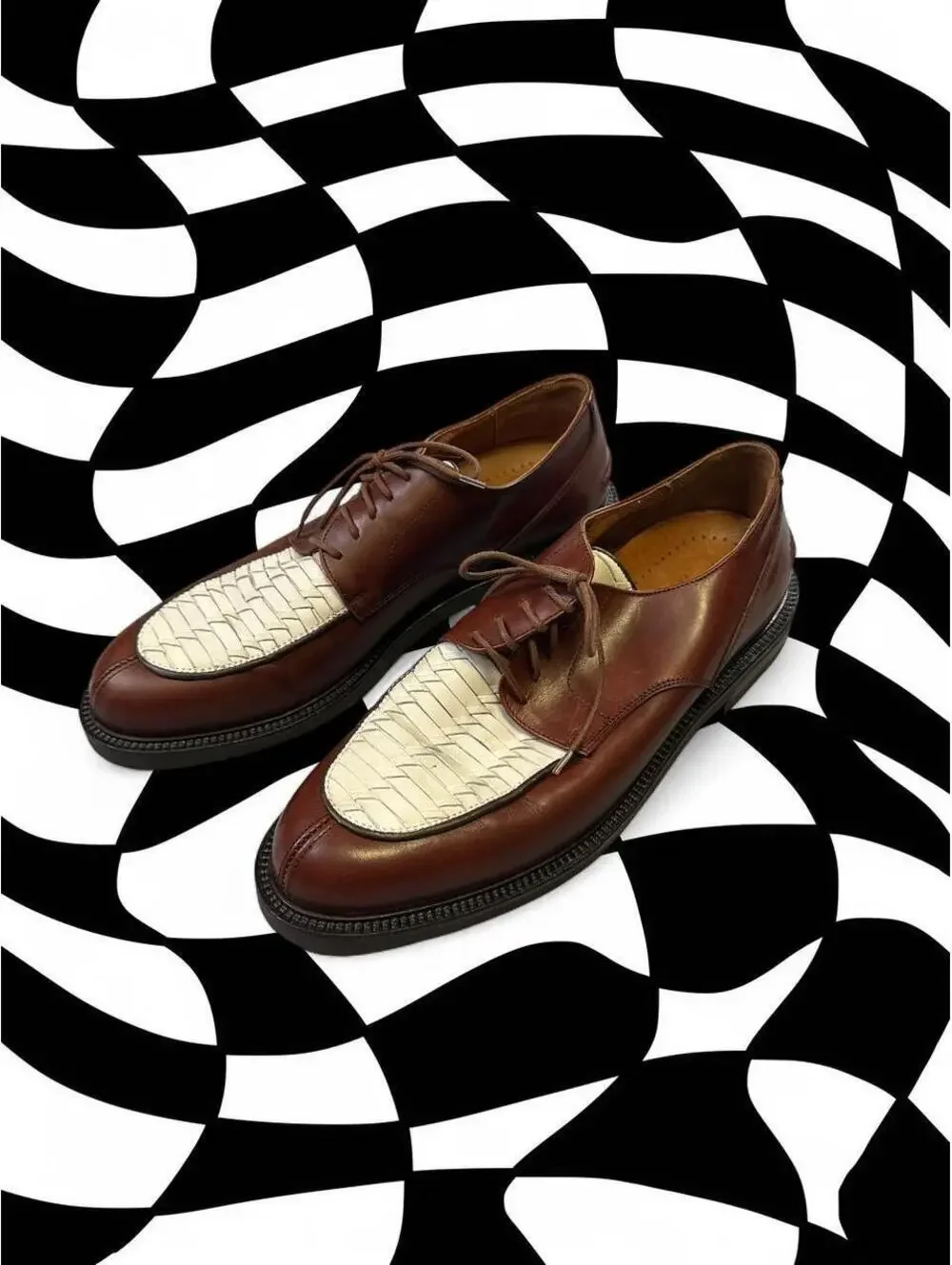 Johnston & Murphy Brown leather oxfords with a vintage vibe
